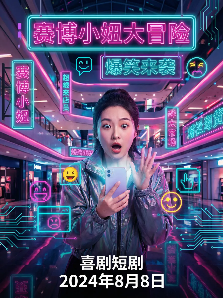薄荷奶糖1v2一只豆苗全文 搞笑喜剧短剧 - 赛博小妞大冒险海报